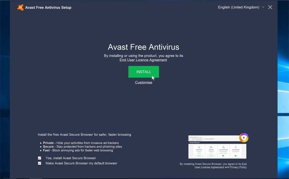 Avast Free Antivirus 19.6.2383