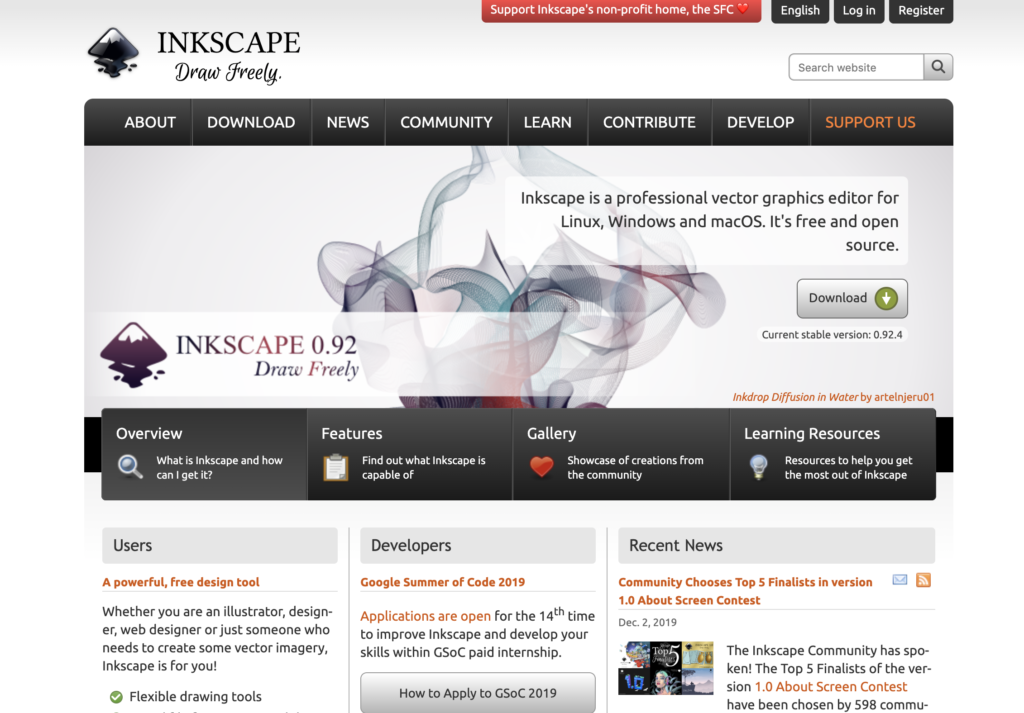 Chỉnh sửa file PDF trực tuyến Inkscape