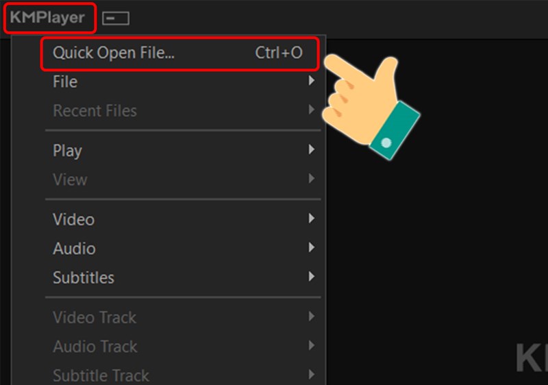 Chọn Quick Open File(s)