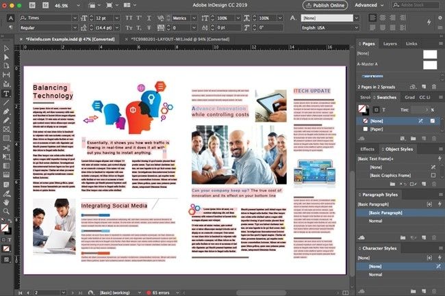 Tính năng của Adobe InDesign CS6
