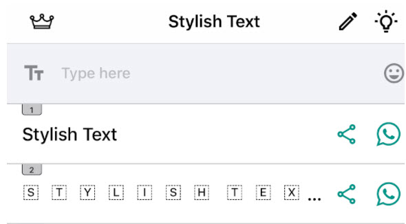 Sử dụng ứng dụng Stylish Text 
