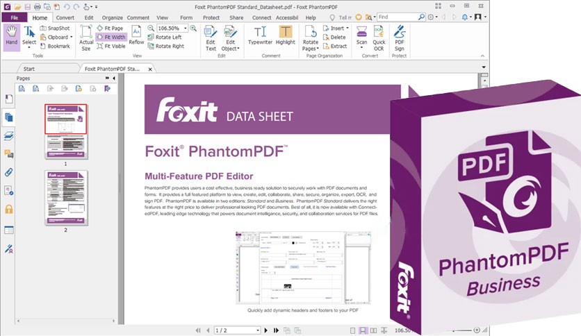 Phần mềm chỉnh sửa file PDF Foxit Phantom PDF