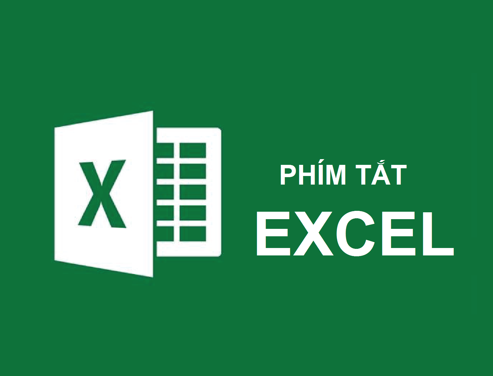 Nhóm phím tắt trong Excel - Chèn và chỉnh sửa dữ liệu