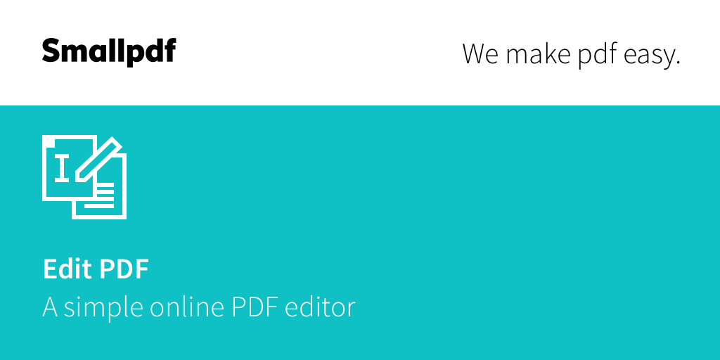 Chỉnh sửa file PDF trực tuyến - Smallpdf Online PDF Editor