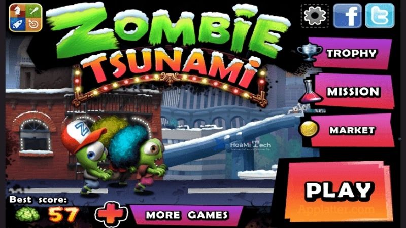 Game Mobile Zombie Tsunami