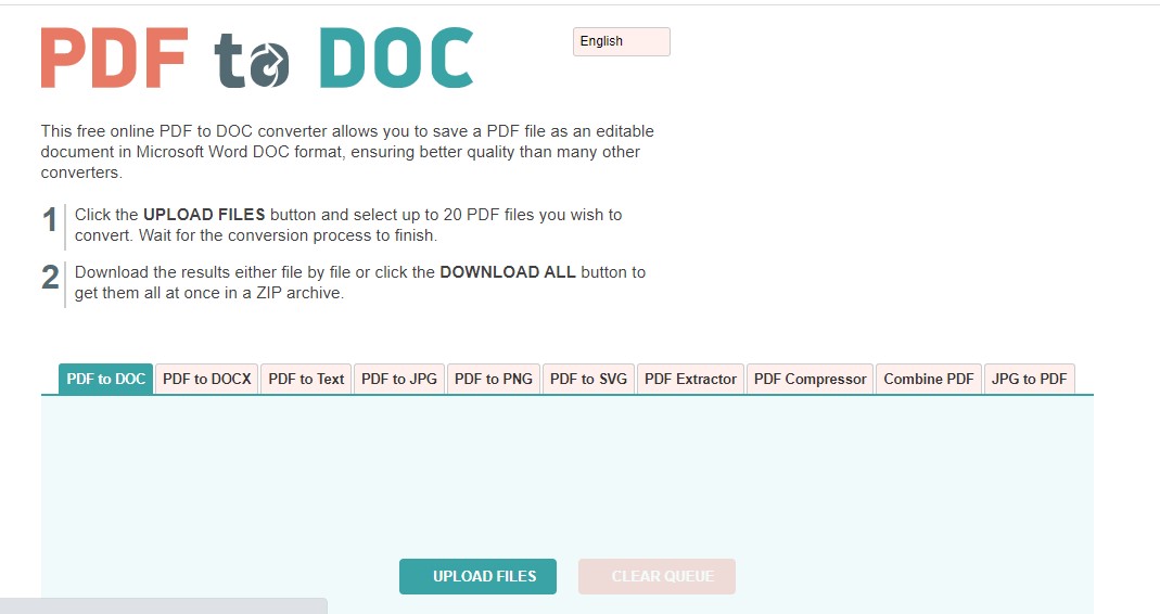 Chuyển PDF sang Word bằng PDF2doc