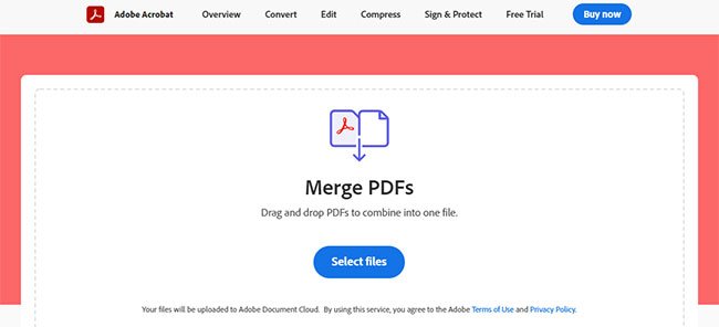 Ghép file PDF bằng Merge PDFs