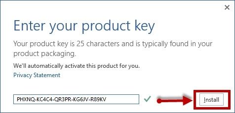 Copy một trong các key ở trên rồi dán vào ô nhập key