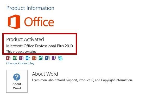 Nhấn vào nút Activate Office để kích hoạt phần mềm