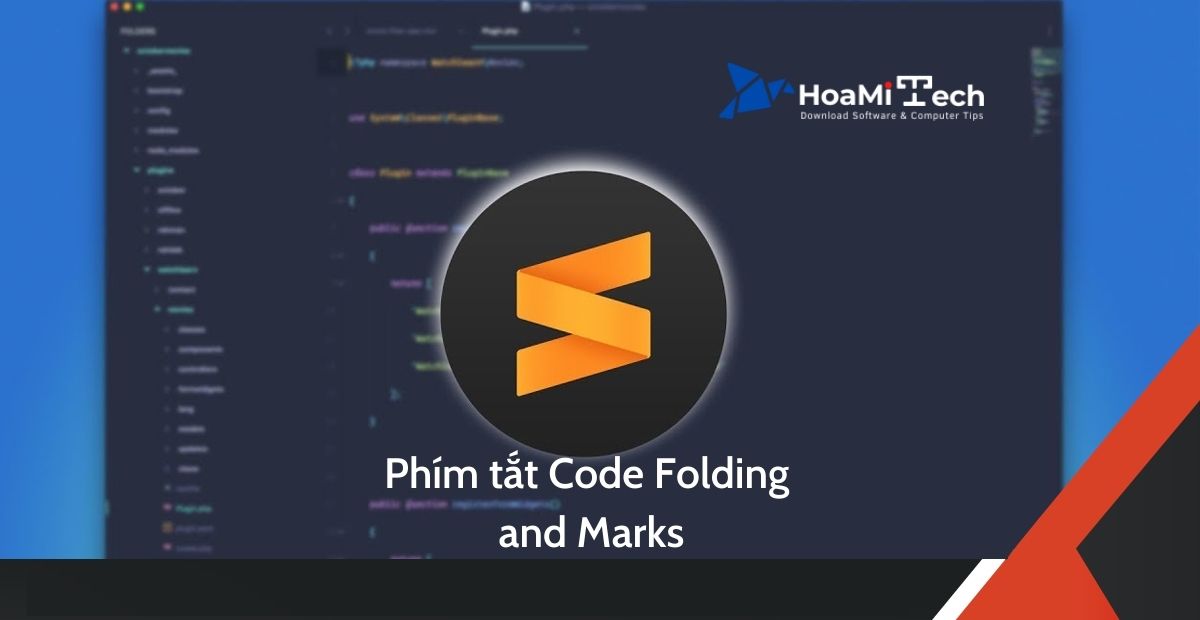 Phím tắt Code Folding and Marks