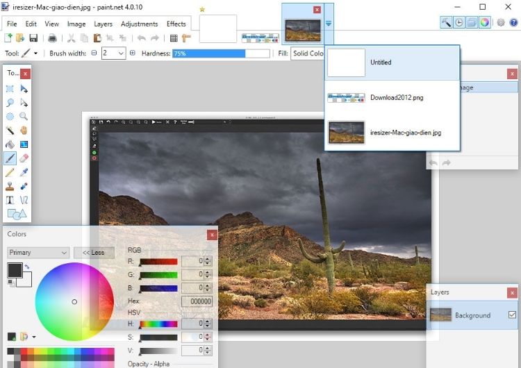 Phần mềm vẽ tranh thay thế cho Windows Paint - Paint.NET