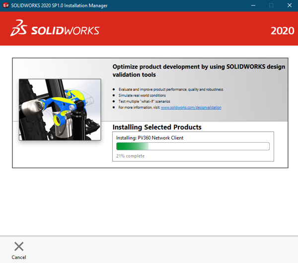 Bắt đầu cài đặt SolidWorks 