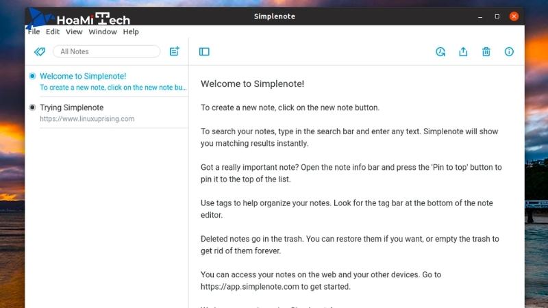 Simplenote – Phần mềm ghi chú văn bản