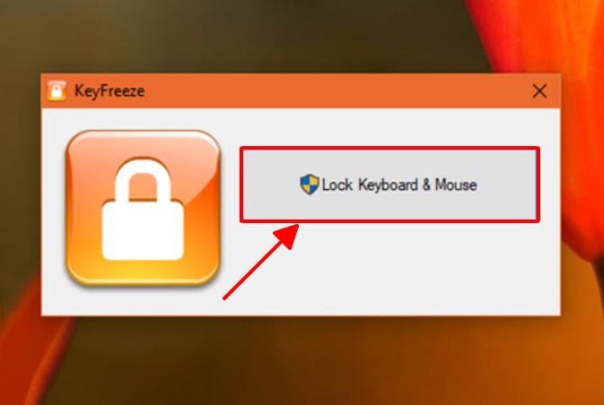 Chọn Lock Keyboard & Mouse