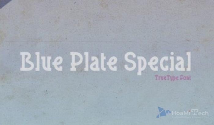 Blue Plate Special Font