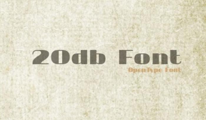 20DB Font