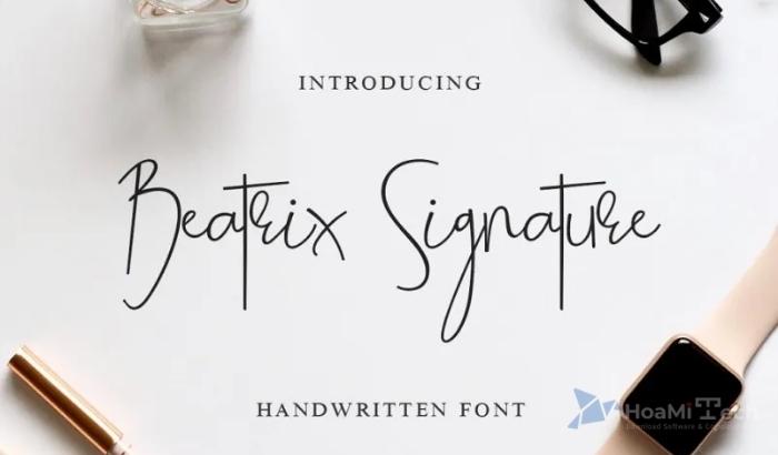Beatrix Signature Font