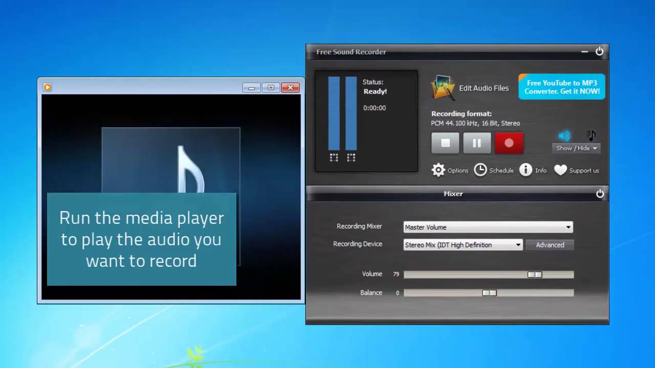 Free Sound Recorder - Phần mềm thu âm chất lượng cao