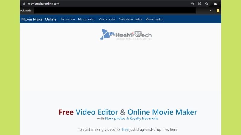 Trình nối ghép video trực tuyến Movie Maker Online