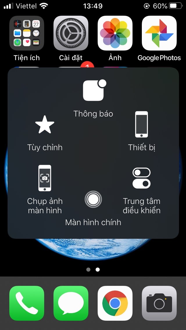 Nút Home ảo trên iPhone