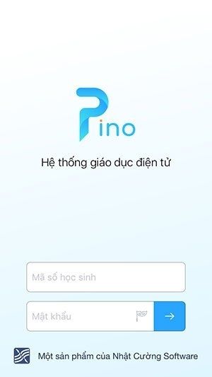 Vào ứng dụng PINO và đăng nhập