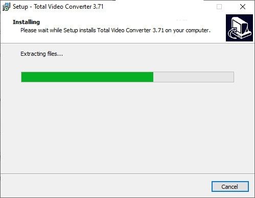 Tốc độ cài Total Video Converter phụ thuộc chủ yếu vào cấu hình máy tính