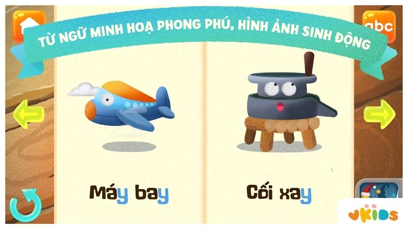 Học bảng chữ cái Tiếng Việt với Bé Học Chữ Cái Vkids