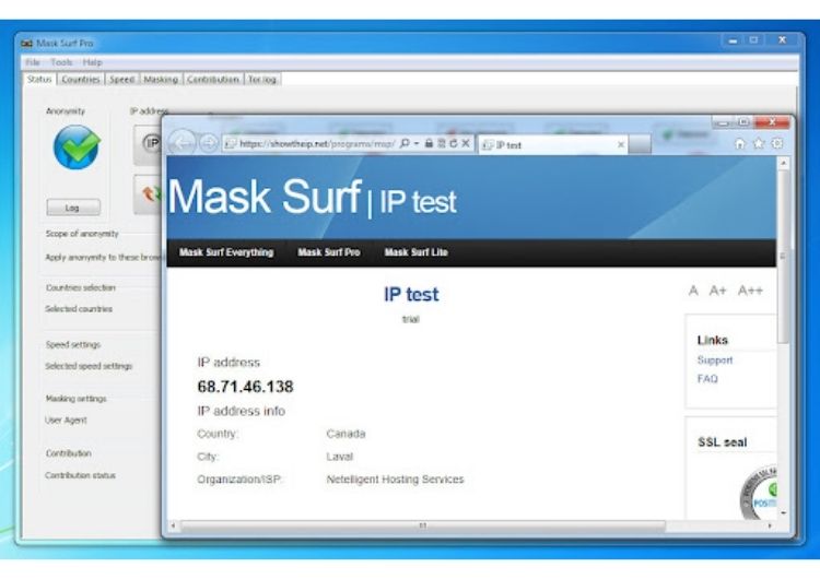 Mask Surf Pro lướt web an toàn