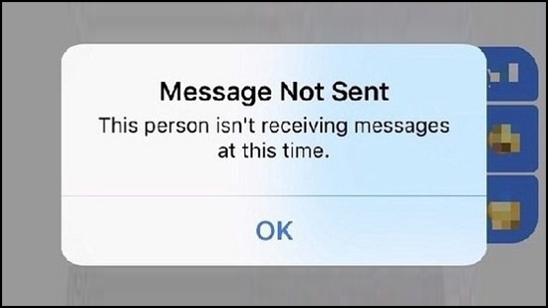 Tài khoản bạn gửi tin nhắn đến bị khóa hay xóa khiến Messenger bị lỗi