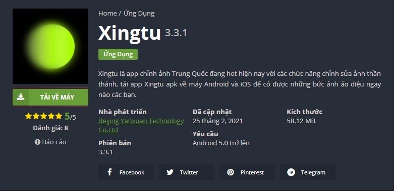 Xingtu là một app chụp ảnh khá hay của Trung Quốc