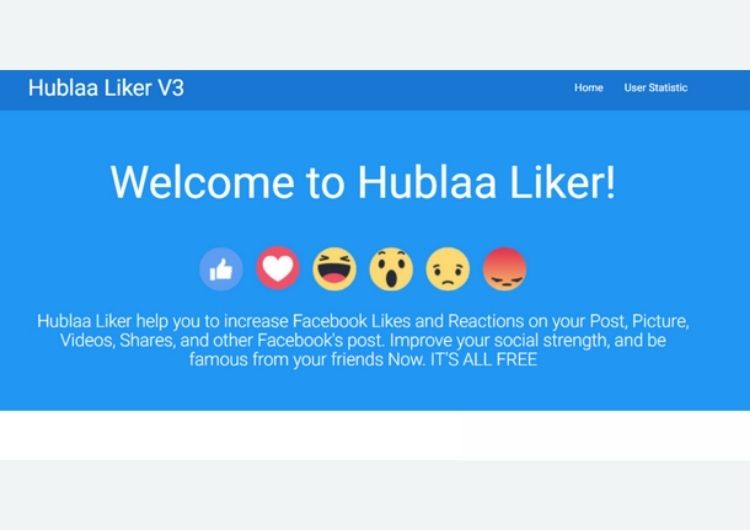 Phần mềm tăng like Facebook Hublaa Liker