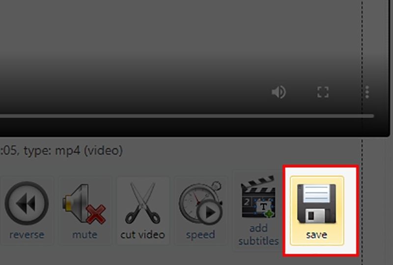 Sau khi đã cắt video xong, chọn Save để tải video về máy tính