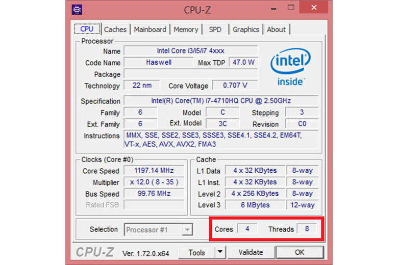 Cách kiểm tra card màn hình bằng phần mềm CPU-Z