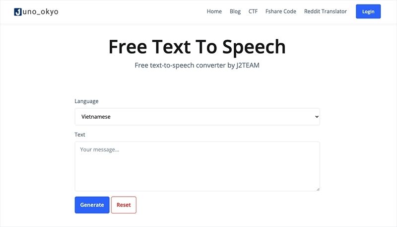 Free Text to Speech