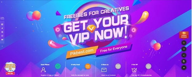 Get tài khoản Vip Pikbest miễn phí