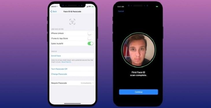 Sử dụng Face ID hoặc Touch ID