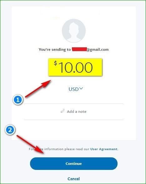 Bạn tuỳ chọn số tiền cần được chuyển sang tài khoản PayPal khác