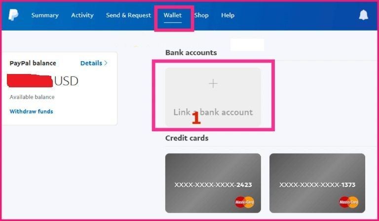 Liên kết thẻ ngân hàng vào tài khoản Paypal