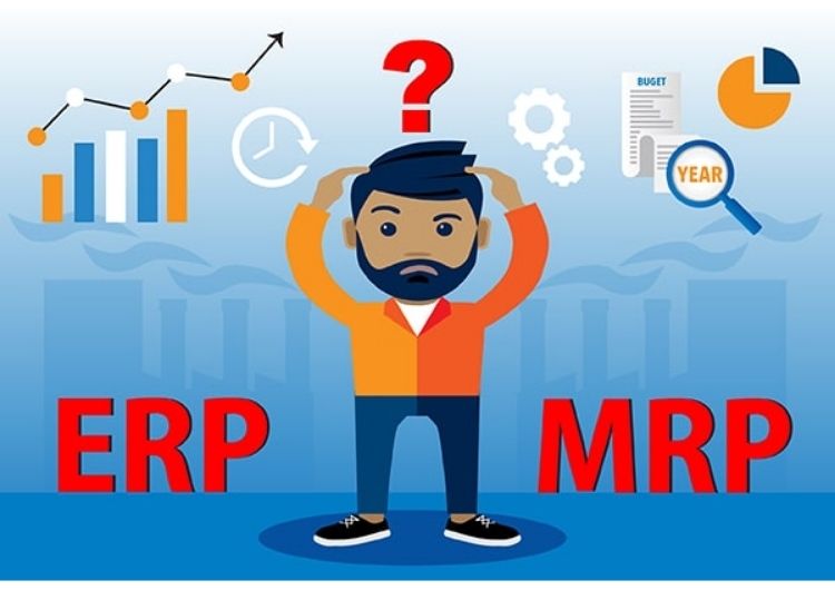 Điểm khác biệt giữa MRP và ERP 