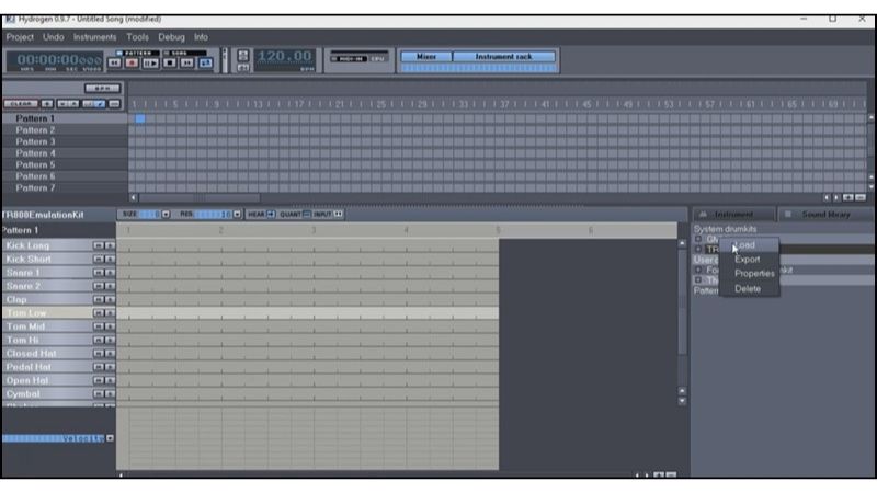 Phần mềm làm nhạc Hydrogen Music 