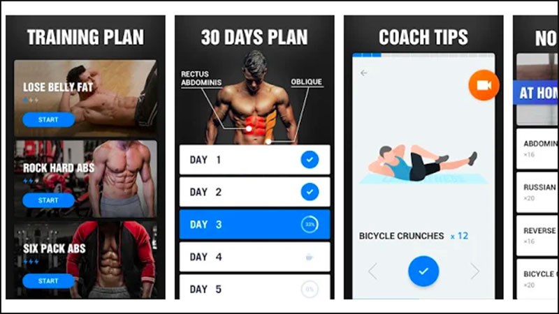 Ứng dụng tập gym Six Pack in 30 Days - Abs Workout