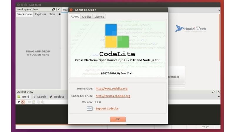 Phần mềm lập trình Codelite 