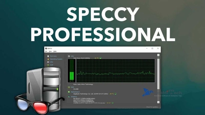 Các tính năng cơ bản của phần mềm Speccy 