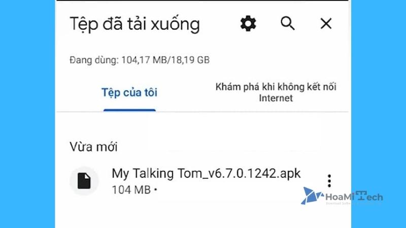 Mở file My Talking Tom_v6.7.0.1242.apk