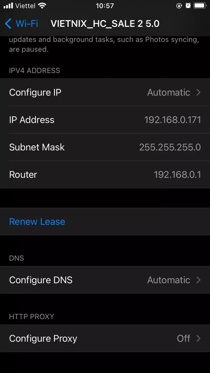 Nhấp vào Configure DNS để thay đổi