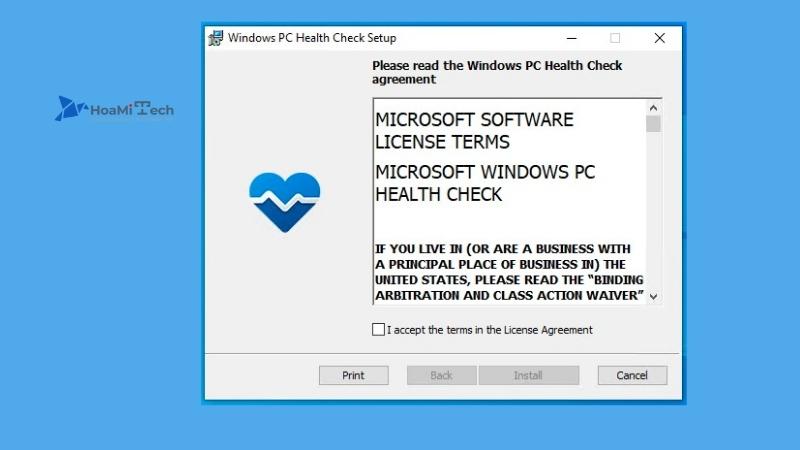 Tải xuống PC health check của Microsoft